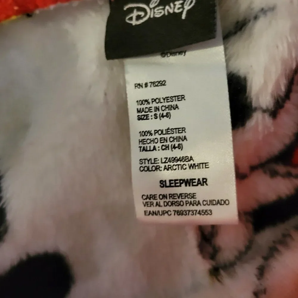 Disney Mickey Mouse Womans Pajama Pants  Size Small 4-6  White Red Like New - Picture 2 of 3
